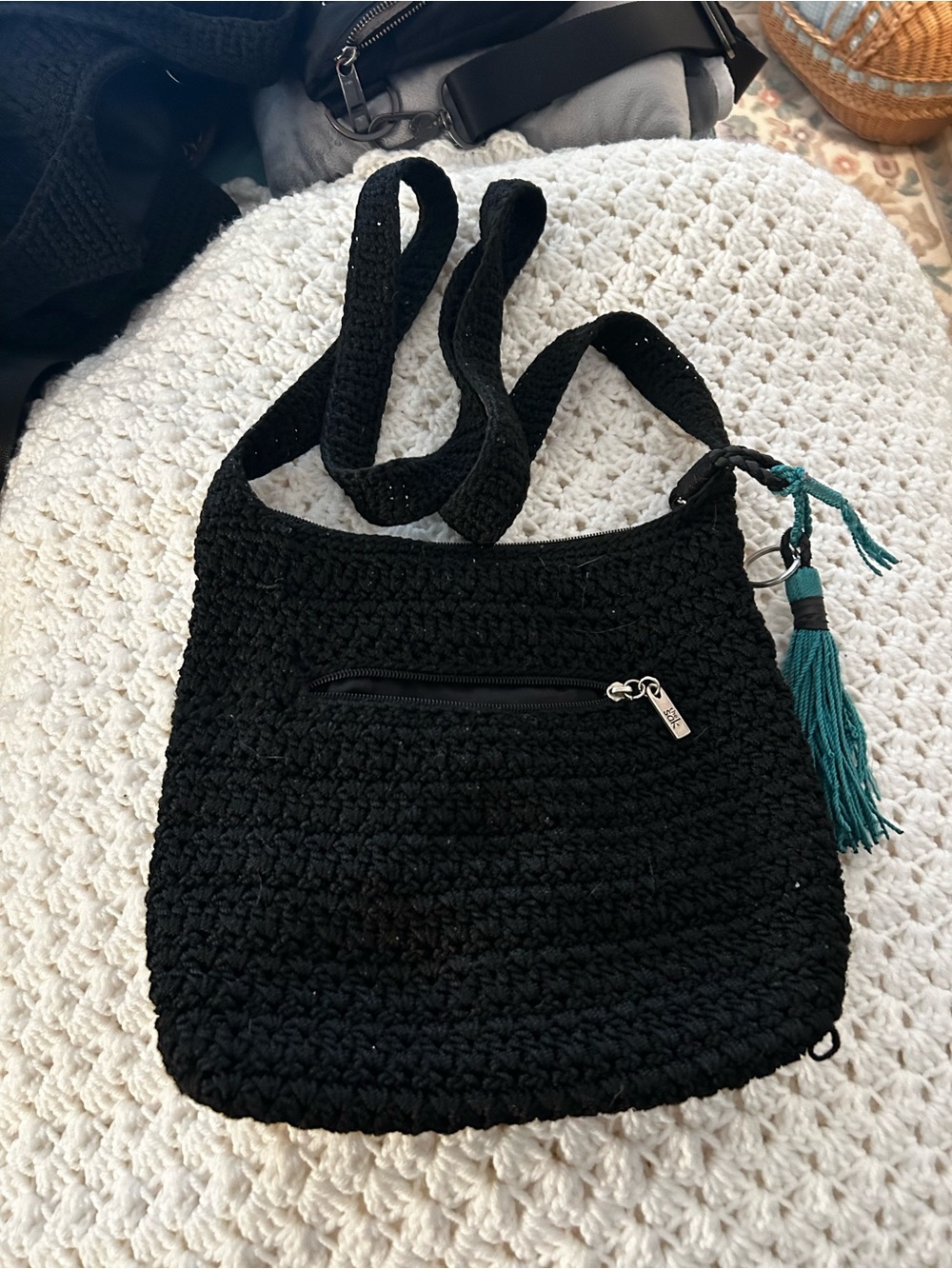 Small “The Sak” Black crochet crossbody. - Picture 2 of 2